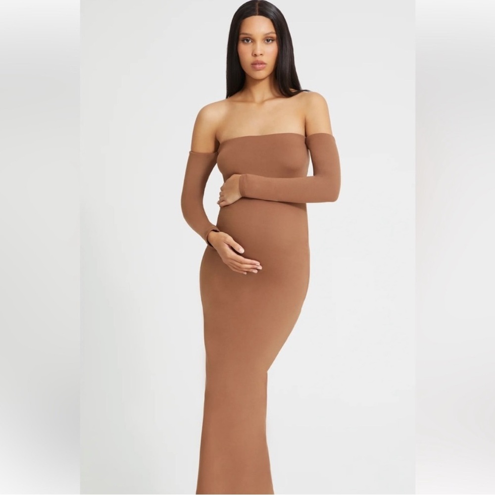 NWT Bumpsuit Angelina Stretch Dress in Mocha Size Large (never worn!)